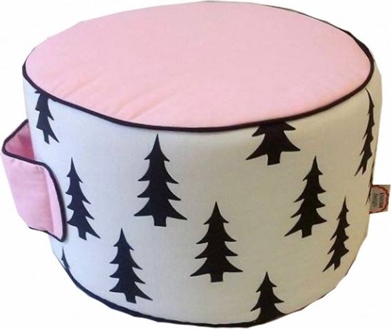 SEDACÍ PUFF SMRKY RŮŽOVÝ - obrázek 2