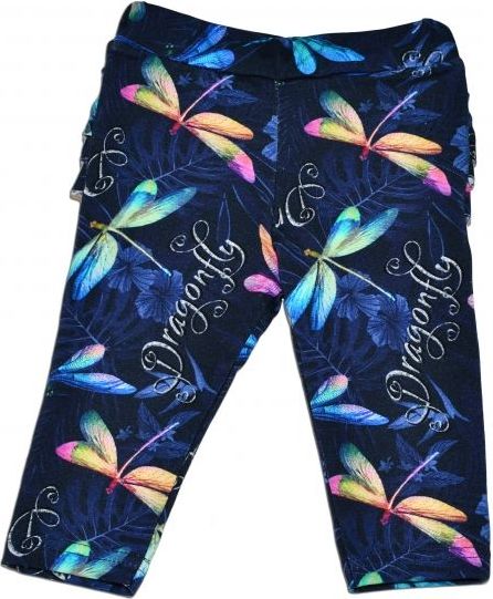 G-baby  Bavlněné legíny s volánkem, Dragon fly - granátové, vel. 92 - 92 (18-24m) - obrázek 1