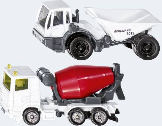 SIKU Stroje stavební set 2ks míchačka + nákladní auto kov 1692 - obrázek 5