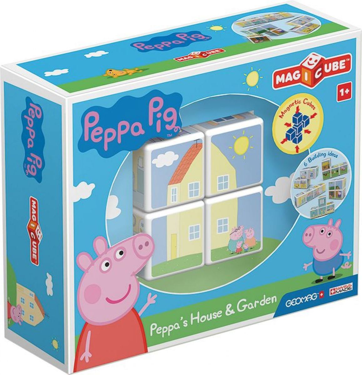 Geomag Magicube Peppa Pig Peppas House & Garden - obrázek 1