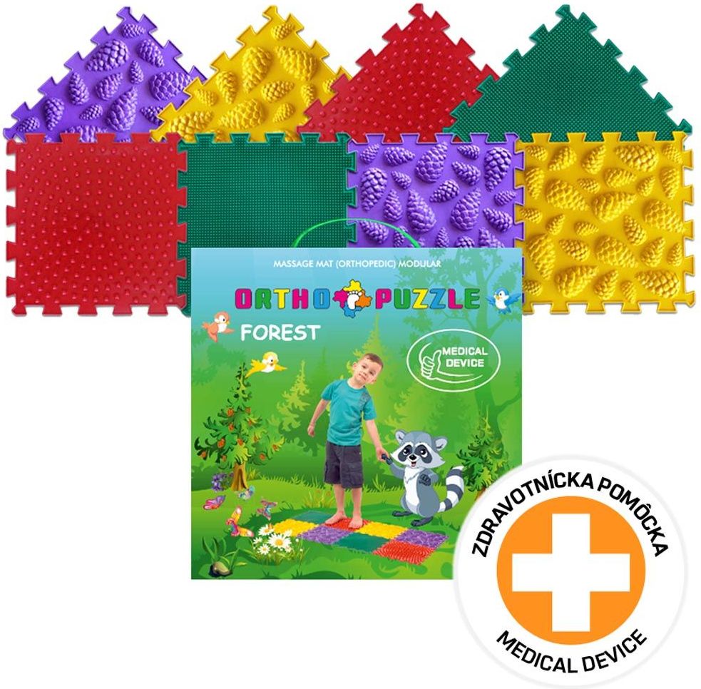 Ortopedické puzzle Ortho Puzzle 8 ks Forest - obrázek 1