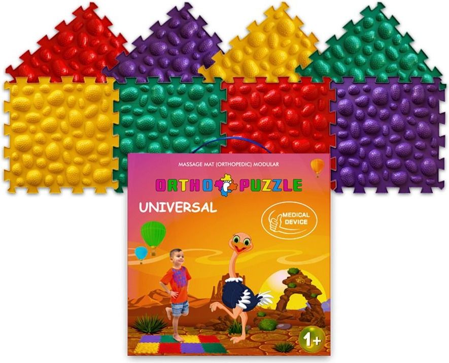 Ortopedické puzzle Ortho Puzzle 8 ks Sea pebbles - obrázek 1