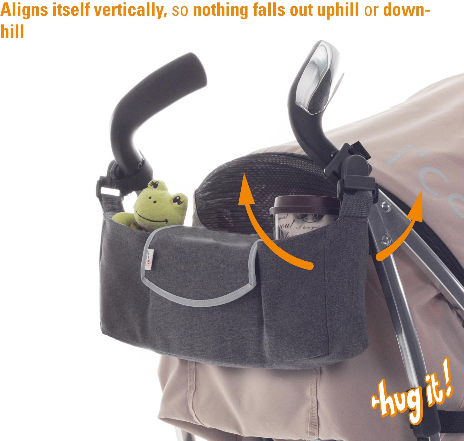 DIAGO Univerzální organizér  na kočárek  "HUG IT " - obrázek 4
