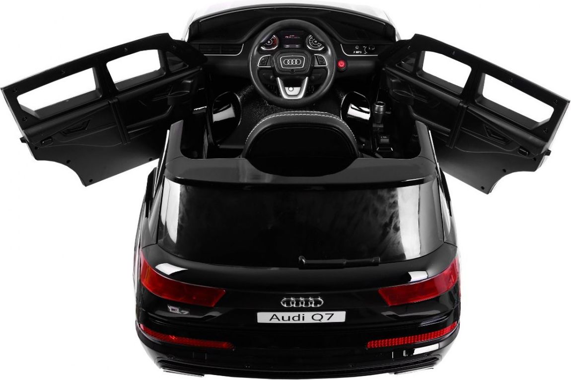 Audi Q7 s 2,4G bluetooth DO, EVA kola, kožená sedačka - lakované černé - obrázek 6