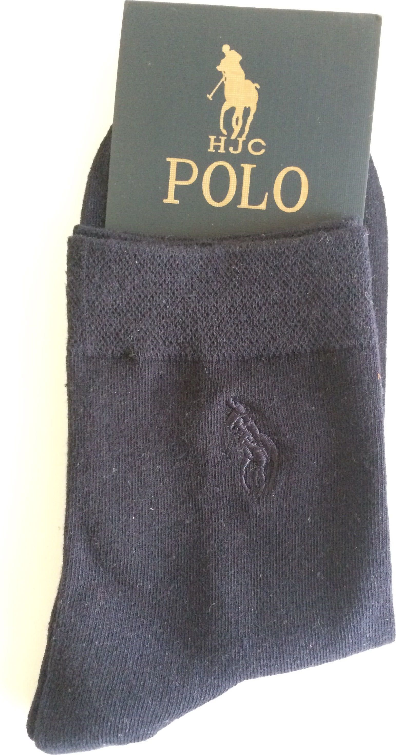 Jednobarevné ponožky POLO Varianta: modrá - obrázek 2