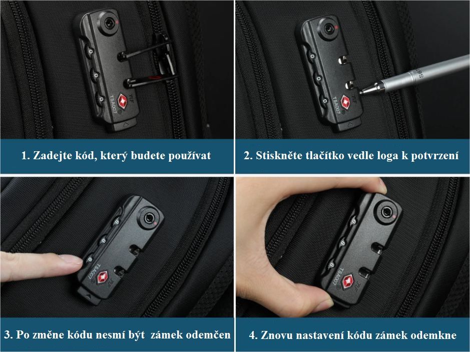 Batoh unisex Tigernu Varianta: Černá-oranžová - obrázek 1
