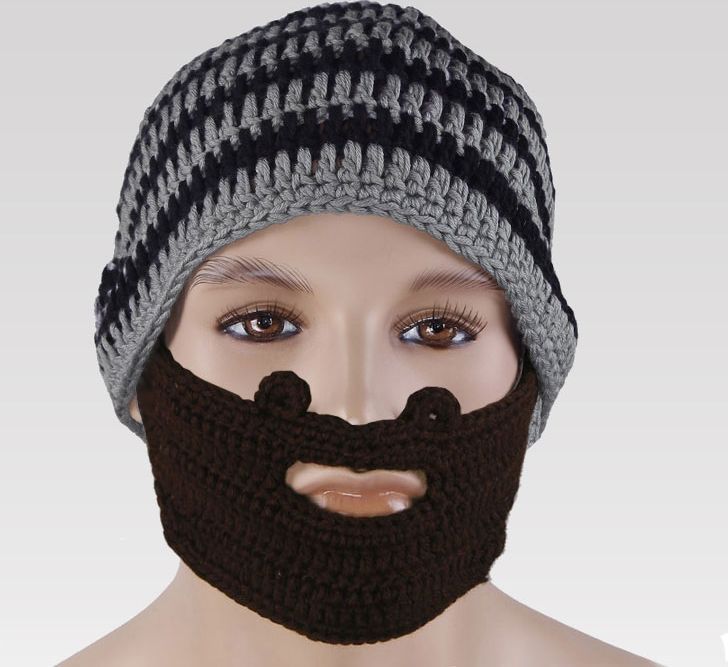 Beardo čepice s vousy Varianta: Šedo-černá - obrázek 7