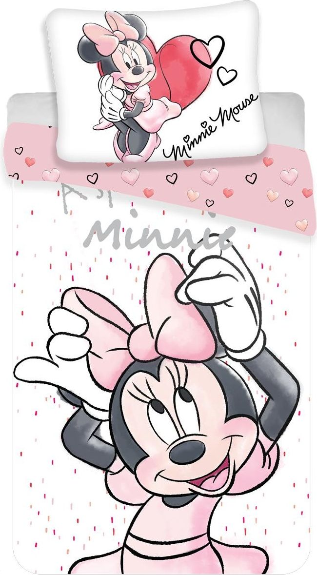 DĚTSKÉ POVLEČENÍ 140x200 MINNIE WHITE - obrázek 1