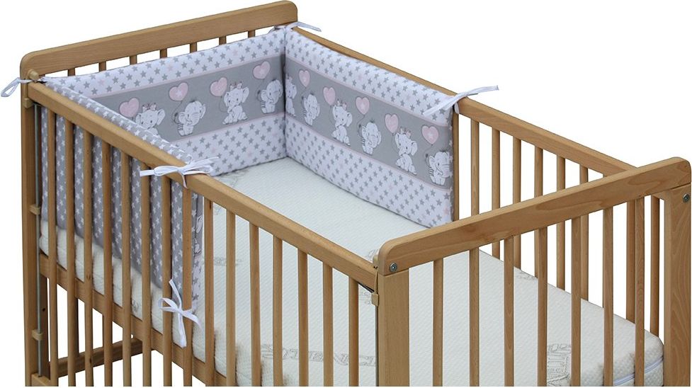 MANTINEL DO POSTÝLKY 120x60 SLONÍK GUSTO RŮŽOVÝ - obrázek 1