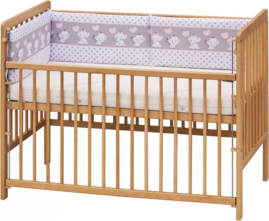 MANTINEL DO POSTÝLKY 120x60 SLONÍK GUSTO RŮŽOVÝ - obrázek 2