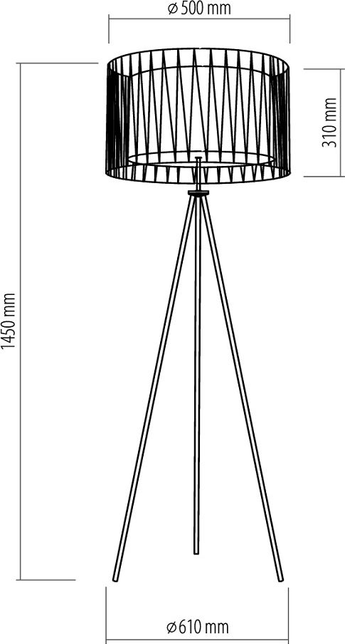 STOJACÍ LAMPA HARMONY BLACK - obrázek 2