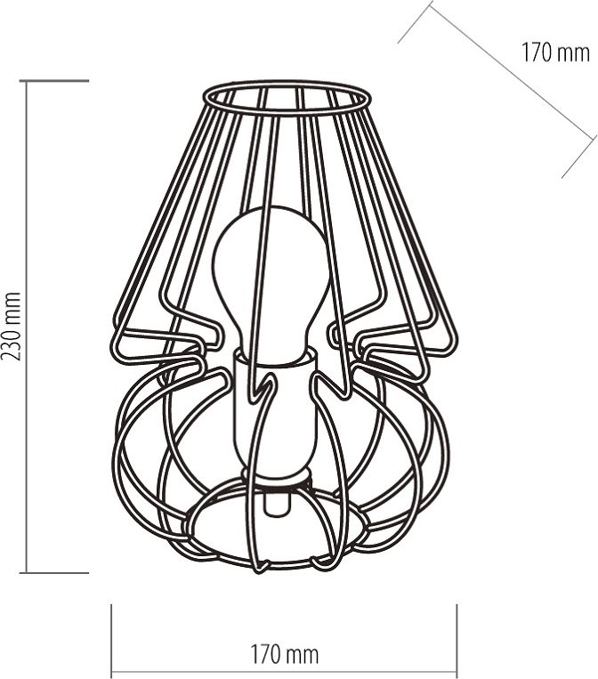 STOLNÍ LAMPA PICOLO BÍLÁ - obrázek 2