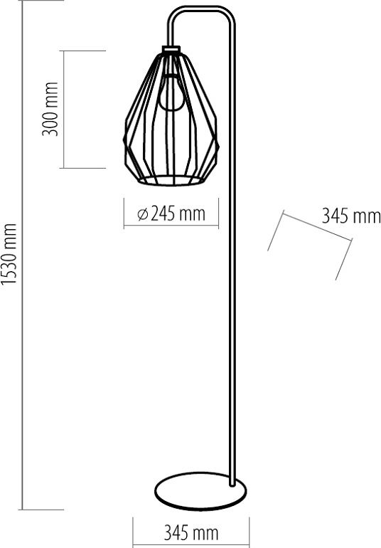STOJACÍ LAMPA BRYLANT GREY - obrázek 2