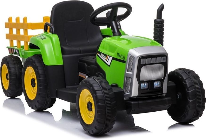 Elektrický traktor s přívěsem, 2.4GHz - modrý - obrázek 2