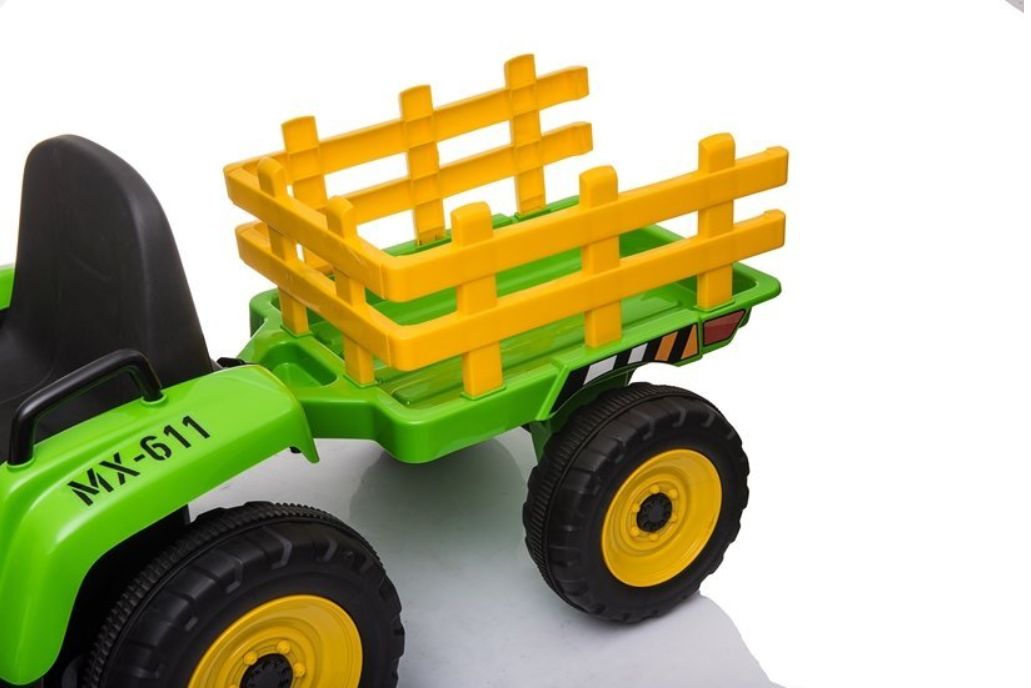 Elektrický traktor s přívěsem, 2.4GHz - modrý - obrázek 7