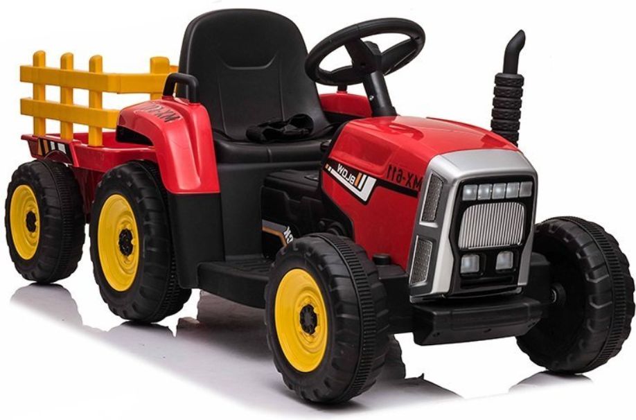 Elektrický traktor s přívěsem, 2.4GHz - modrý - obrázek 9