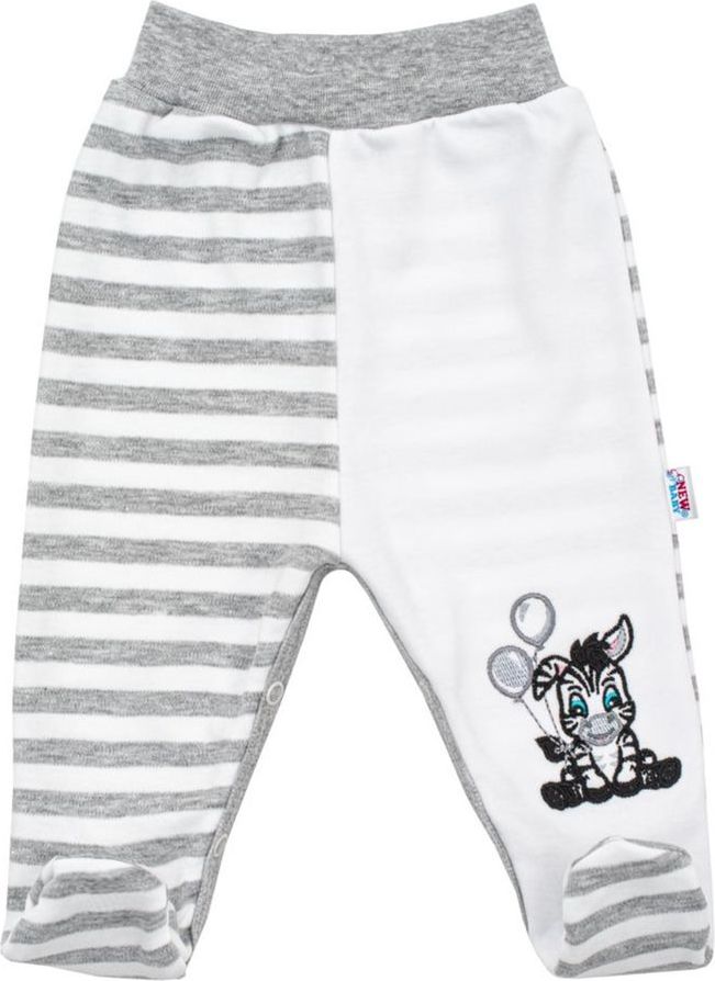 NEW BABY Kojenecké bavlněné polodupačky New Baby Zebra exclusive - Kojenecké bavlněné polodupačky New Baby Zebra exclusive - obrázek 1