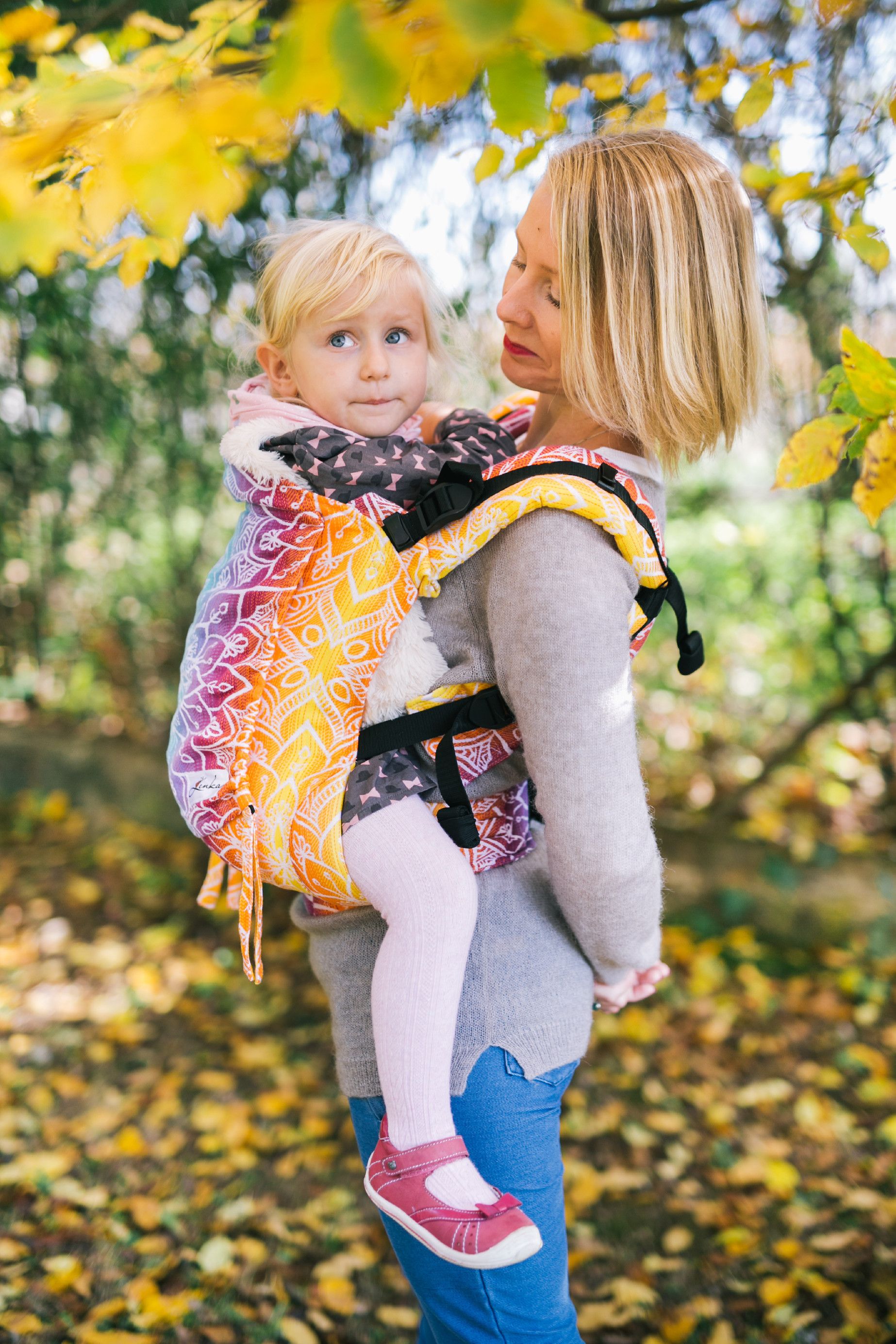 Be Lenka Nosítko Lenka Toddler Mandala - Night Ramenní popruhy: Klasické bez možnosti kríženia - obrázek 4