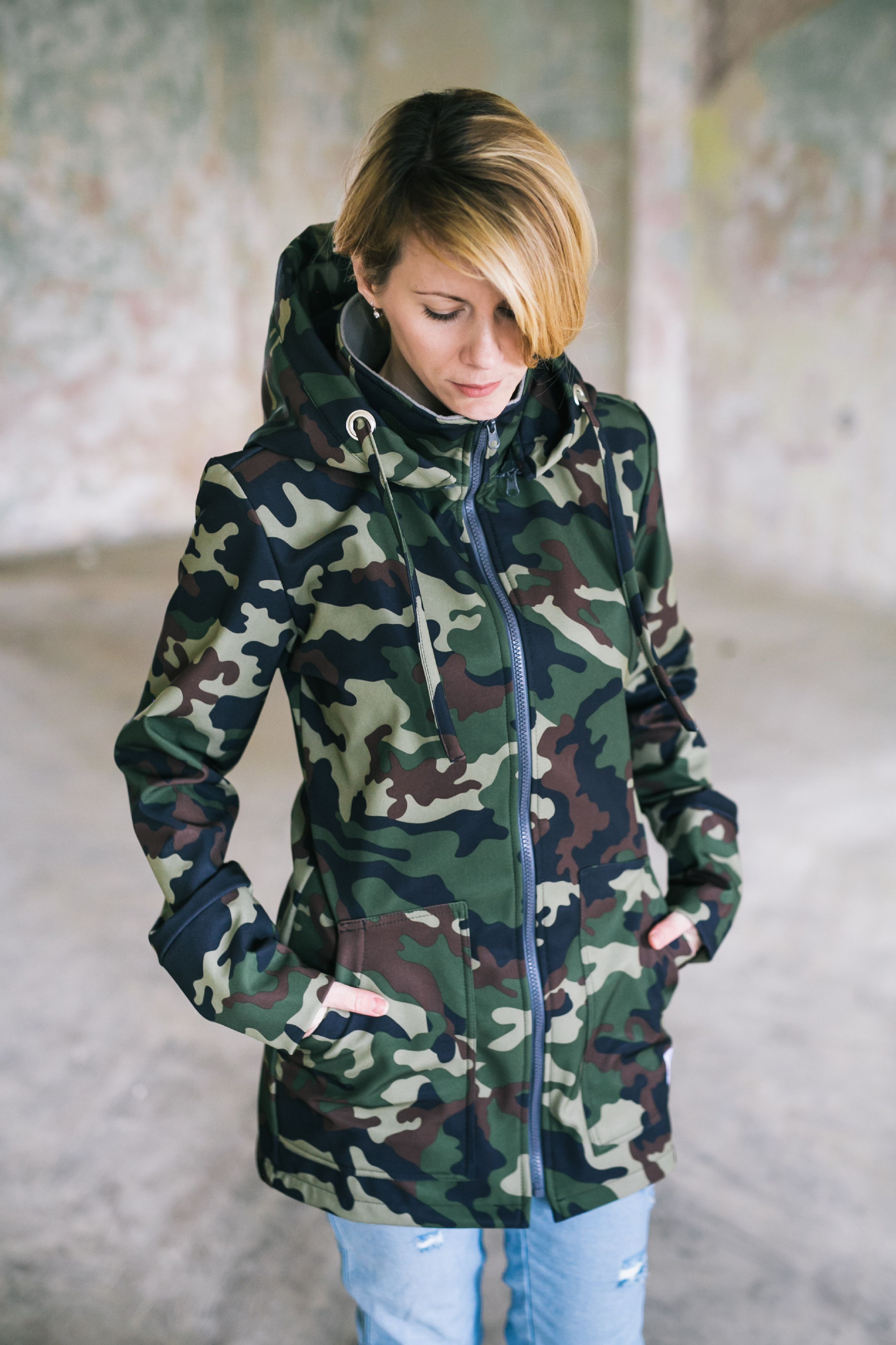 Be Lenka Army Forest softshellová bunda Provedení: Nosící bunda se softshellovou vsádkou 2 v 1, Velikost: XL - obrázek 8