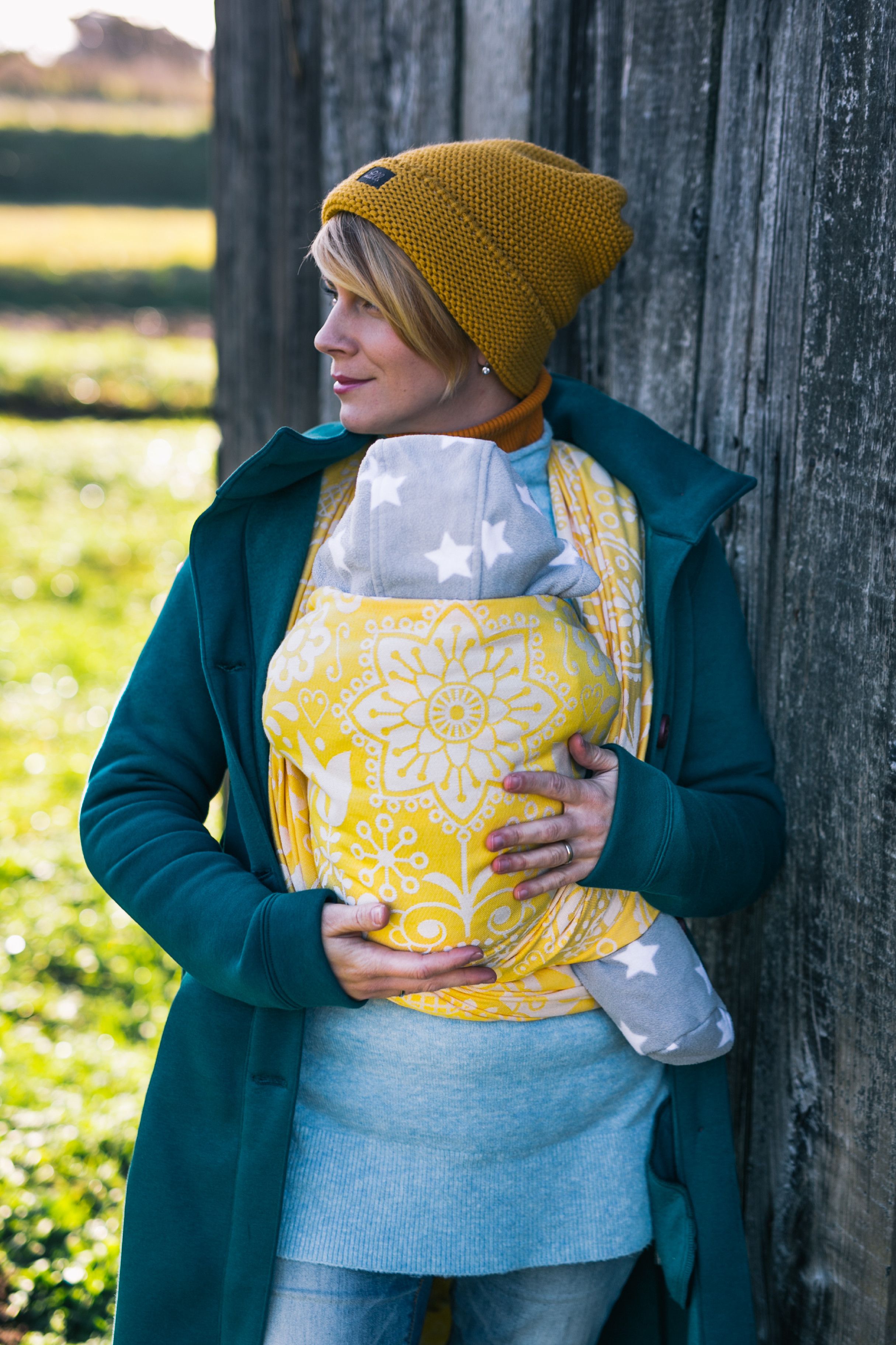 Be Lenka Šátek Lenka Folk - žlutý Velikost: 4,2 m - obrázek 1