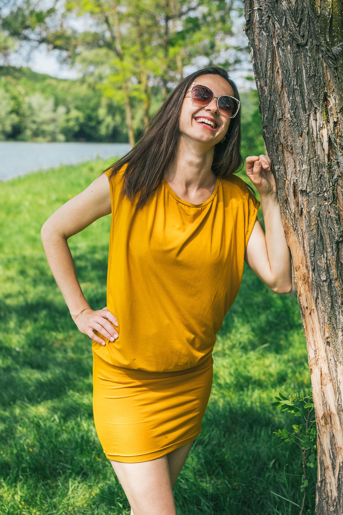 Be Lenka Kojošaty Ema 2v1 - Mustard Velikost: L - obrázek 9