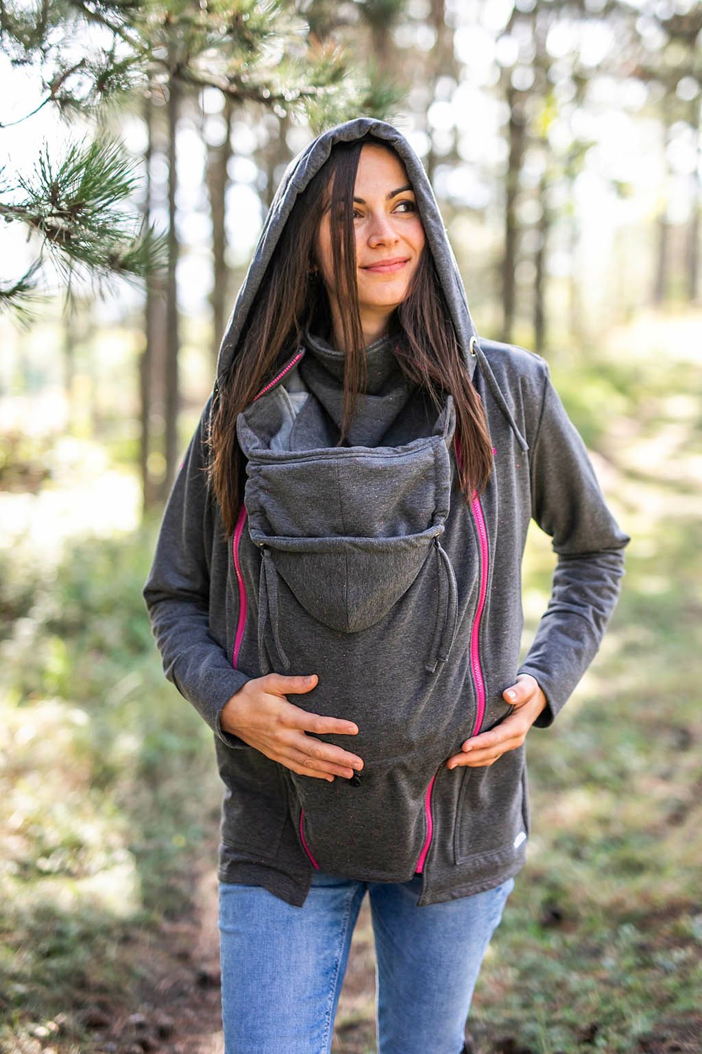 Tepláková mikina Be Lenka - Dark Grey Provedení: Nosící mikina s teplákovou vsádkou 2 v 1, Velikost: XL - obrázek 1