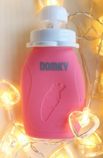 Domky Silikonová kapsička, 180 ml - růžová - obrázek 1