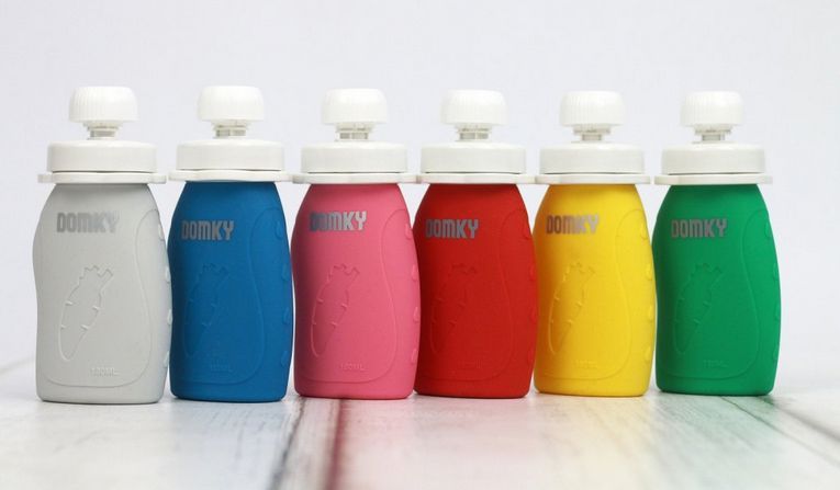 Domky Silikonová kapsička, 180 ml - růžová - obrázek 4