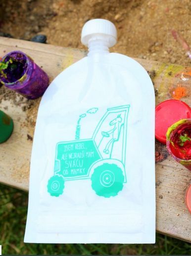 Domky Klasická plnitelná kapsička, 140 ml - Traktor - obrázek 1