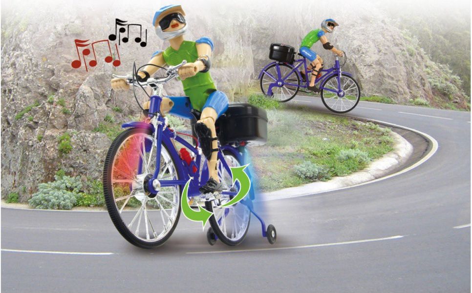 Cyklista s realistickými pohyby a hudbou - obrázek 1