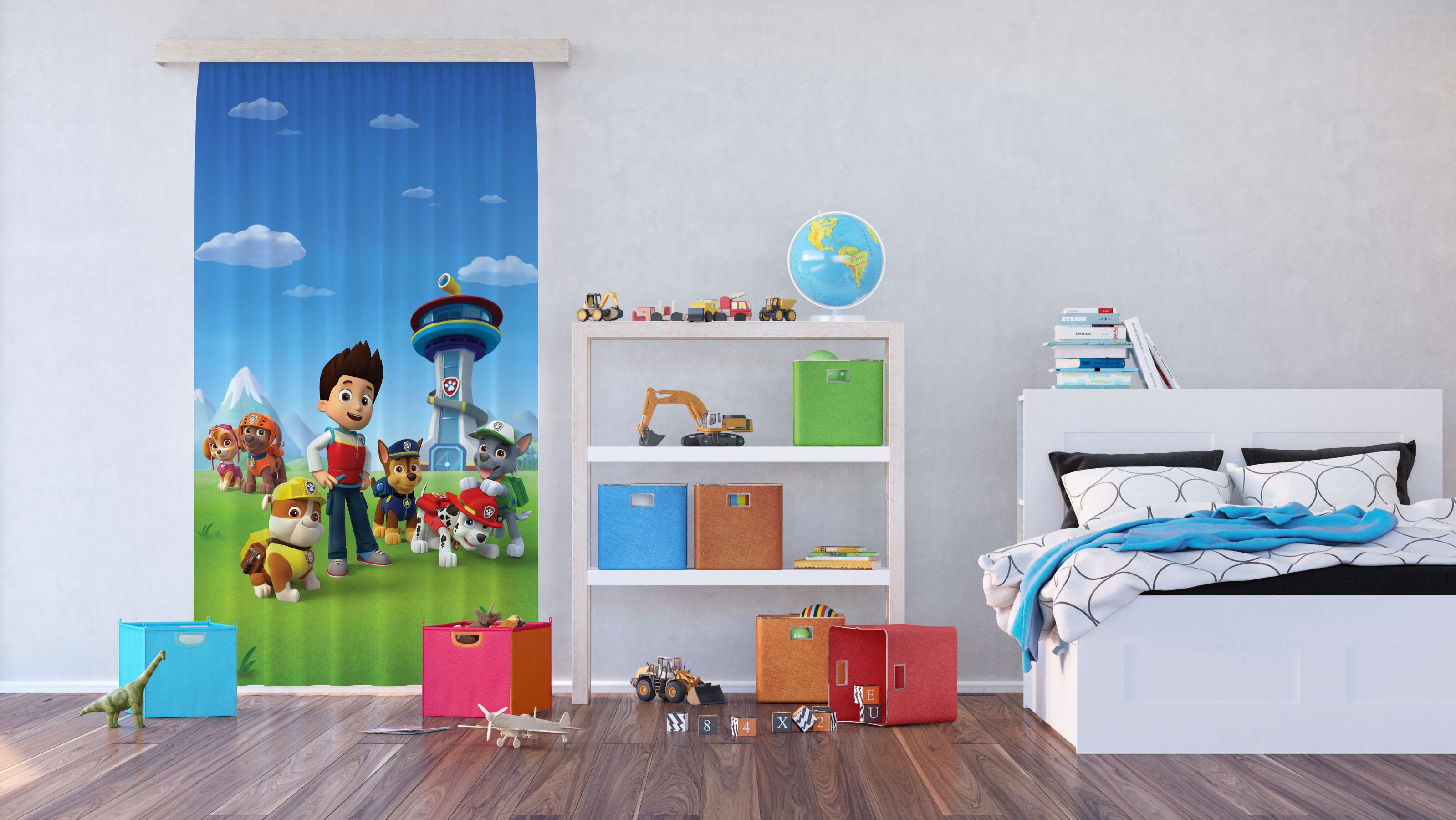 DĚTSKÝ ZÁVĚS PAW PATROL ZÁKLADNA (LIGHT) - obrázek 2