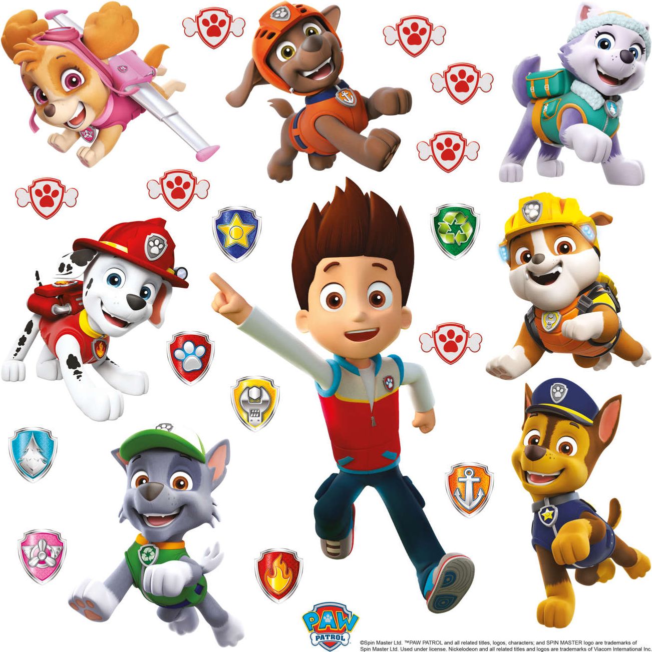 SAMOLEPICÍ OBRÁZKY (SADA) PAW PATROL TEAM - obrázek 1