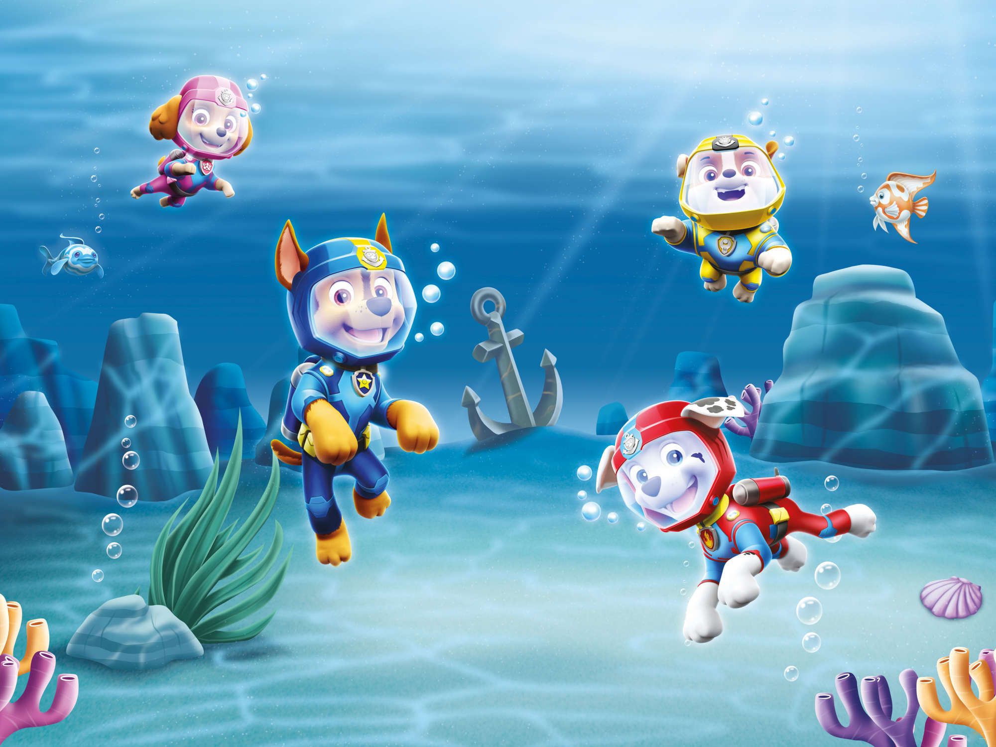 FOTOTAPETA PAW PATROL SEA - obrázek 1