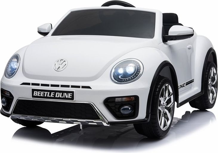Mamido  Dětské elektrické auto Volkswagen Beetle Dune bílé - obrázek 1