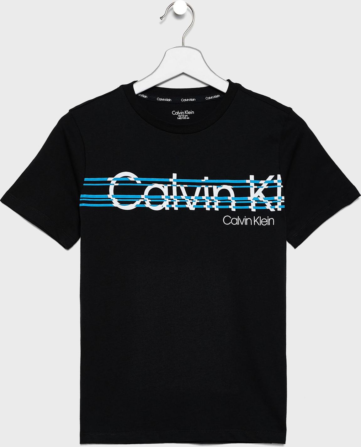 Calvin Klein černé chlapecké tričko - 8-10 - obrázek 1