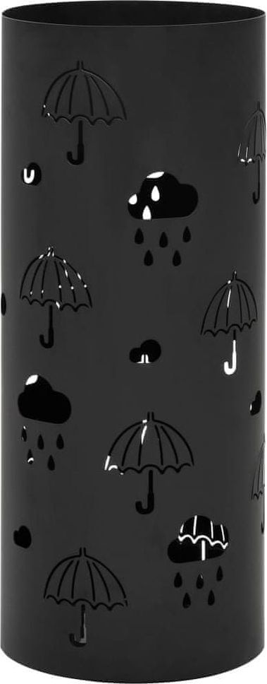 Stojan na deštníky Umbrellas ocelový černý - obrázek 1