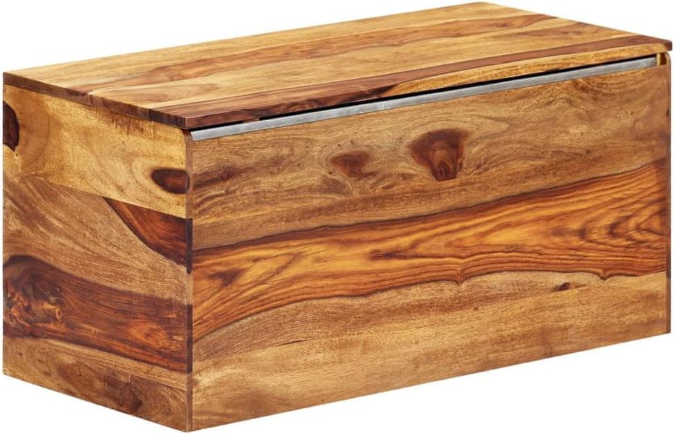 Úložná truhla 80 x 40 x 40 cm masivní sheeshamové dřevo - obrázek 1