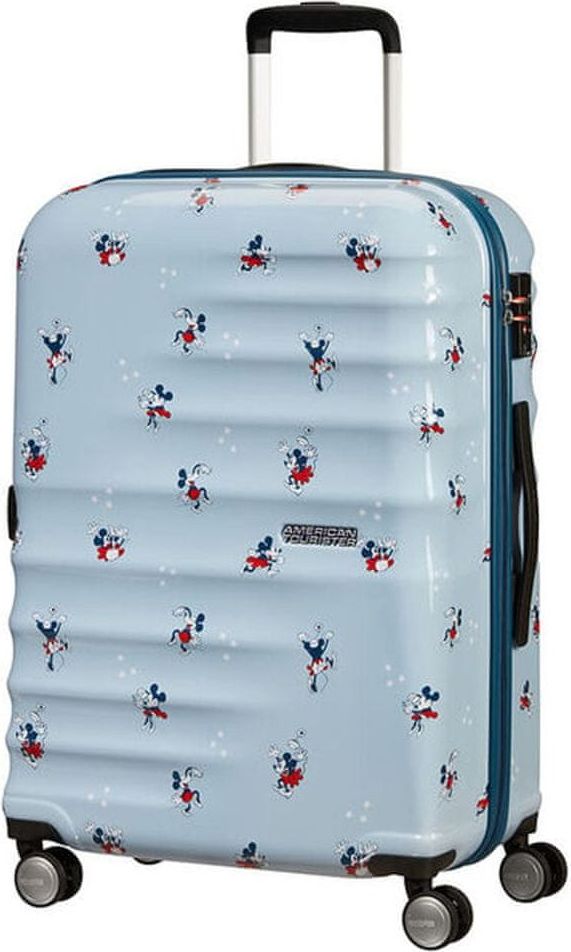 American Tourister Cestovní kufr Wavebreaker Disney Spinner 31C 64 l Minnie Darling Blue - obrázek 1