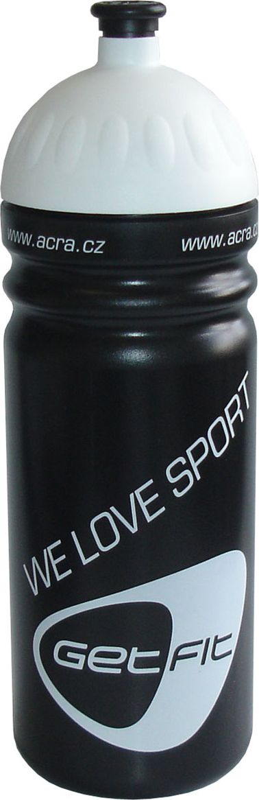 ACRA Cyklo sportovní láhev na pití 0,7l černá CSL07 plast - obrázek 1