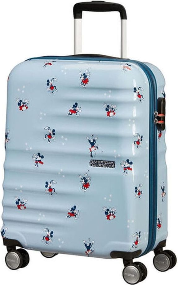 American Tourister Kabinový cestovní kufr Wavebreaker Disney Spinner 31C 36 l Minnie Darling Blue - obrázek 1