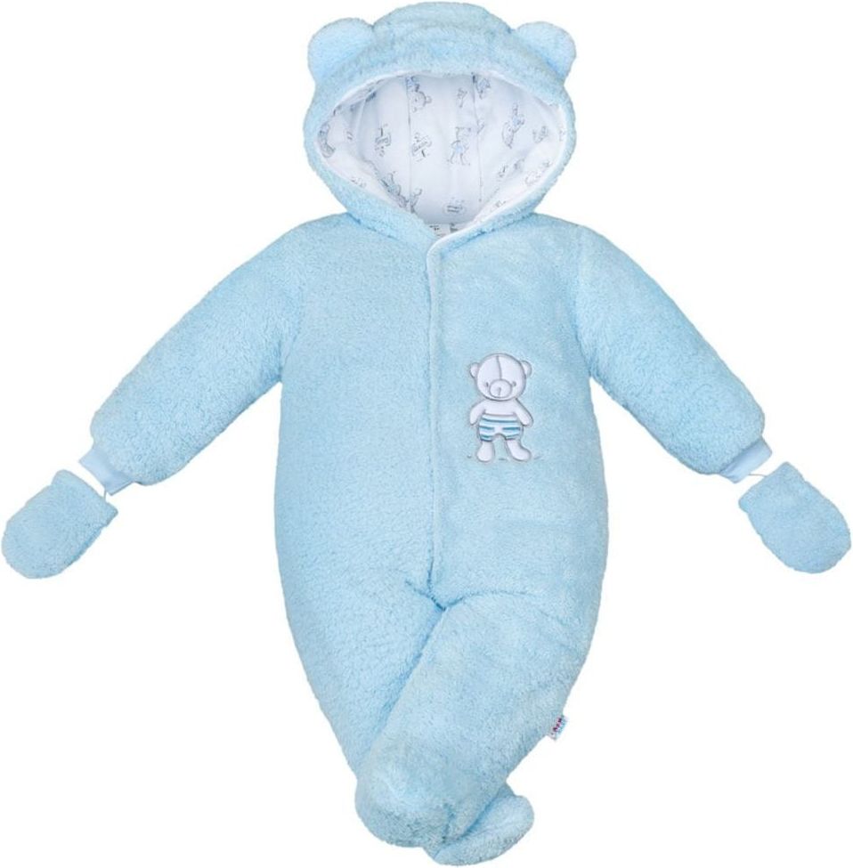 NEW BABY Zimní kombinézka New Baby Nice Bear modrá - Zimní kombinézka New Baby Nice Bear modrá - obrázek 1