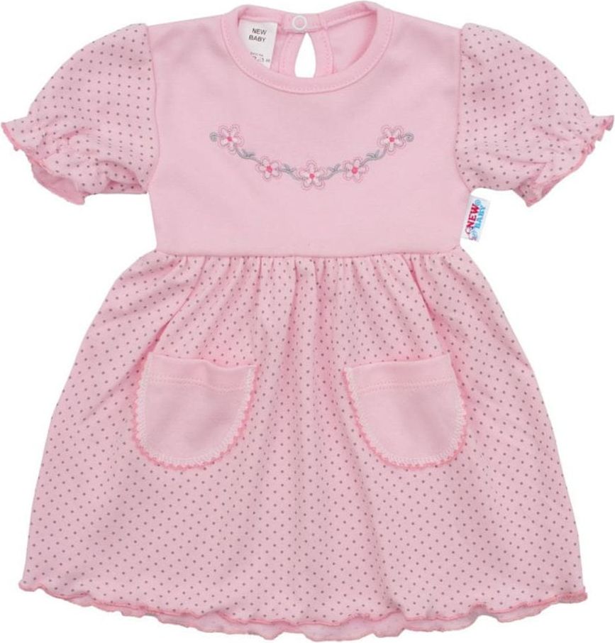NEW BABY Kojenecké šatičky s krátkým rukávem New Baby Summer dress - Kojenecké šatičky s krátkým rukávem New Baby Summer dress - obrázek 1