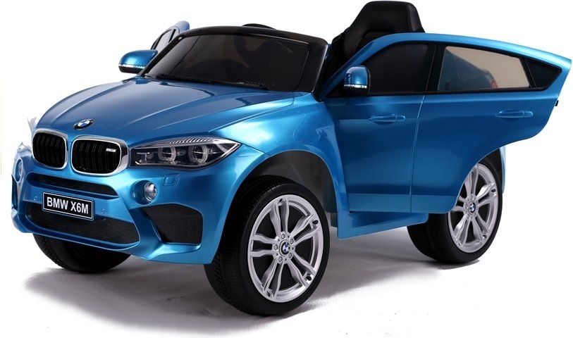 Mamido  Elektrické autíčko BMW X6 lakované modré - obrázek 1