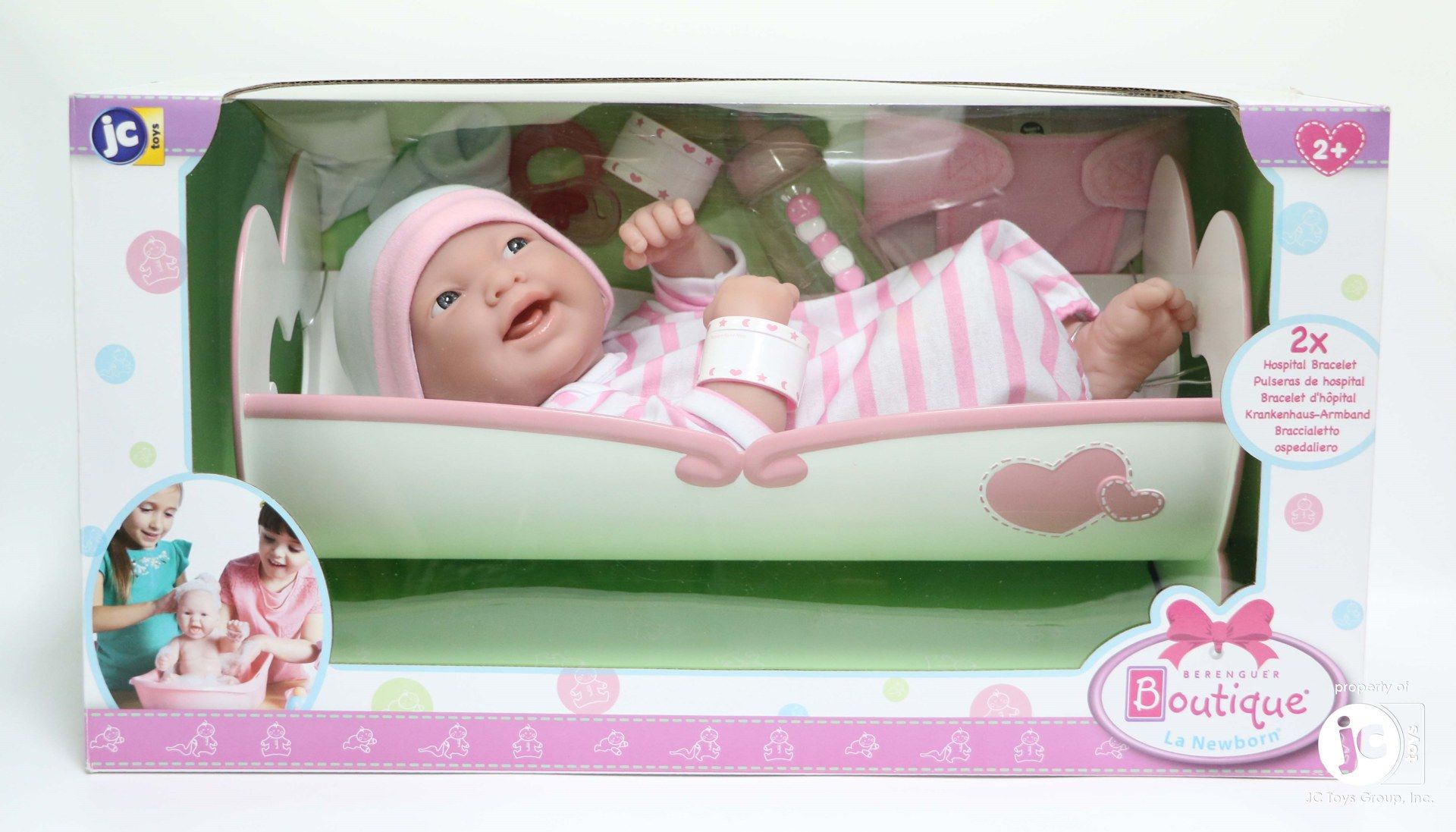 Realistické miminko - holčička  Nelinka v kolébce od firmy Berenguer - obrázek 1