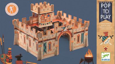 3D kartonová skládačka - Středověký hrad - obrázek 1