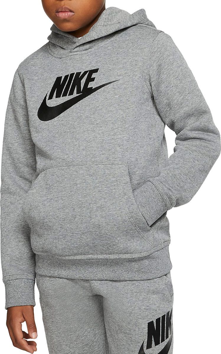 Mikina s kapucí Nike B NSW CLUB + HBR PO cj7861-092 Velikost XS - obrázek 1