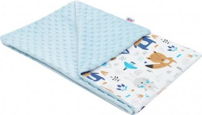 Dětská deka z Minky New Baby Medvídci modrá 80x102 cm, Modrá - obrázek 1