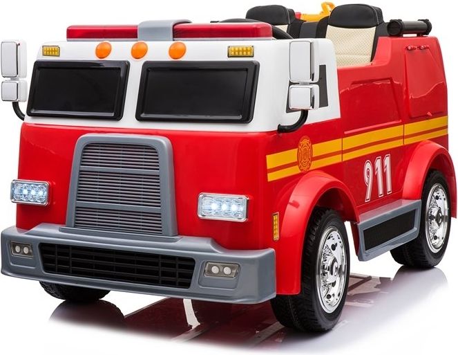 Mamido  Elektrické požární auto červené - obrázek 1