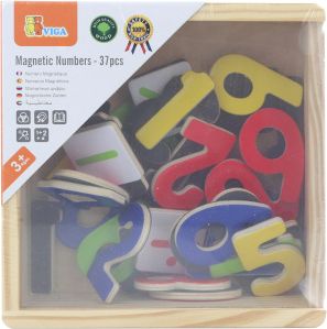 Dřevěná magnetická čísla v krabičce - obrázek 1