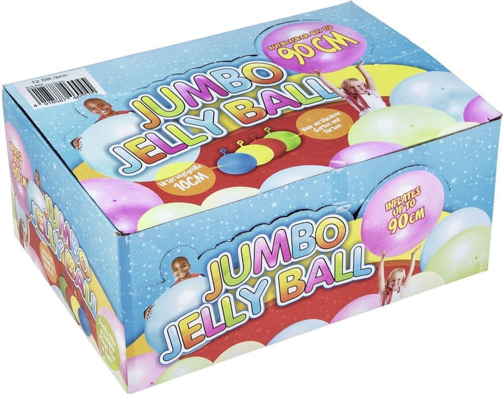 Jumbo Jelly Ball 90 cm, nafukovací skákací míče, balení 12 ks - obrázek 1